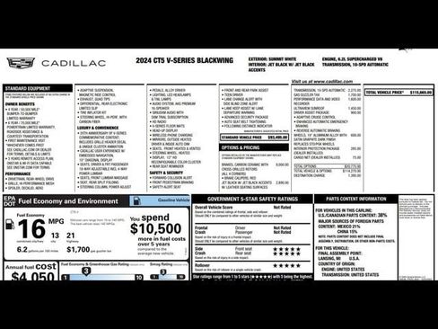 Used 2024 Cadillac CT5 V Blackwing w/ Driver Assist Package image 3