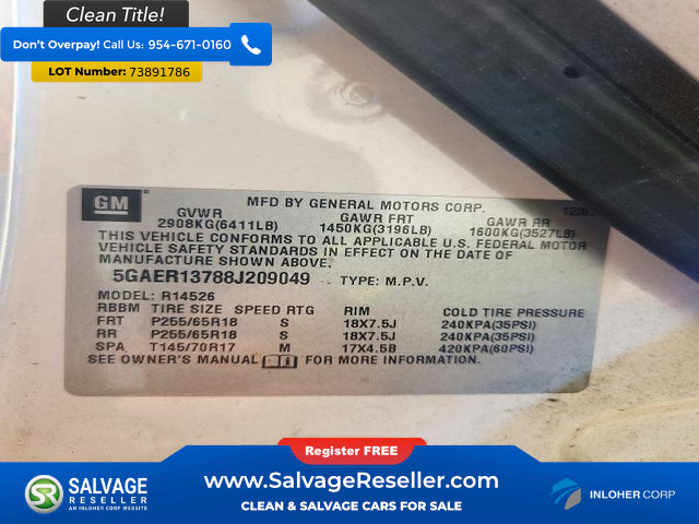 Used 2008 Buick Enclave CX w/ Entertainment Package #2 FWD image 17