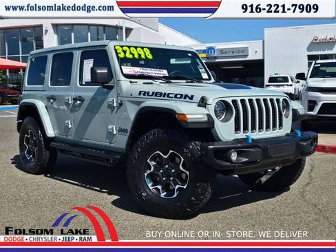 Used 2023 Jeep Wrangler Unlimited Rubicon 4xe w/ Steel Bumper Group AWD/4WD image 1