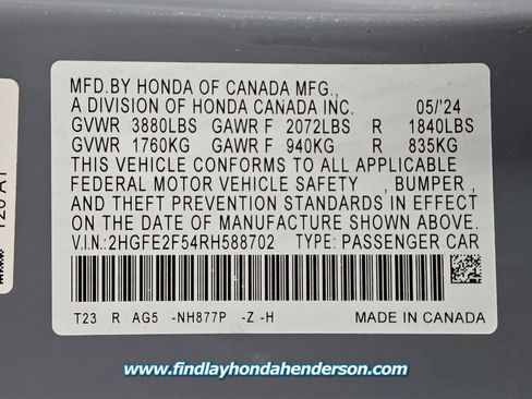 Used 2024 Honda Civic Sport image 13