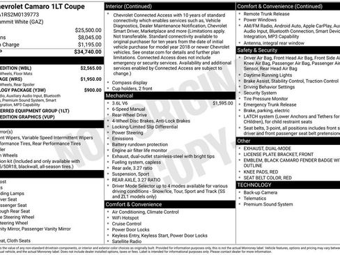 Used 2021 Chevrolet Camaro LT w/ Redline Edition image 38