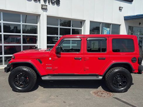Used 2021 Jeep Wrangler Unlimited Sahara w/ Uconnect 4C Nav & Sound Group AWD/4WD image 1