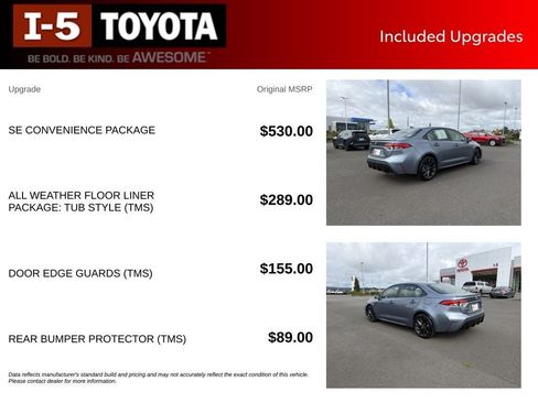 Used 2024 Toyota Corolla SE w/ SE Convenience Package FWD image 16