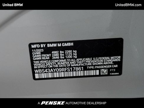 Used 2024 BMW M3 Competition w/ Executive Package AWD/4WD image 14
