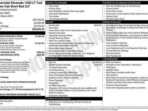 New 2026 Chevrolet Silverado 1500 LT Trail Boss w/ Safety Package AWD/4WD image 26