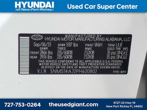 Certified 2023 Hyundai Santa Fe SE FWD image 30