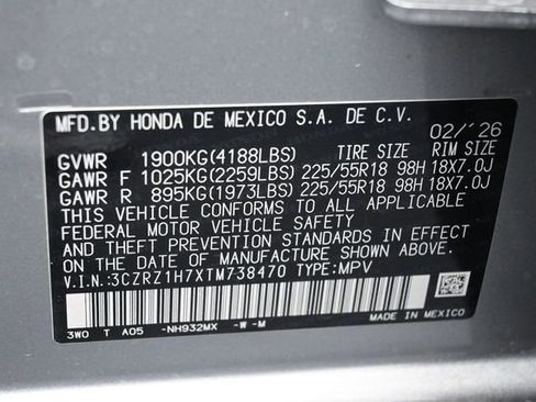 New 2026 Honda HR-V EX-L image 7