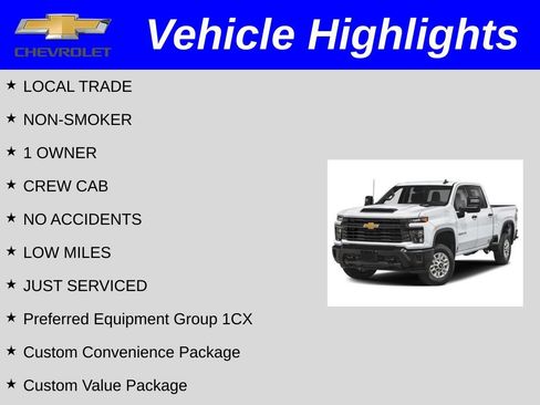 Used 2025 Chevrolet Silverado 2500 Custom w/ Custom Value Package AWD/4WD image 2