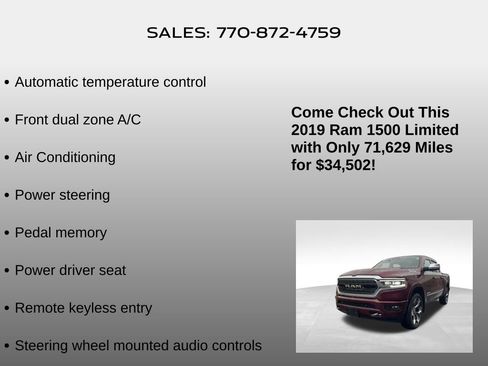 Used 2019 RAM 1500 Limited image 28