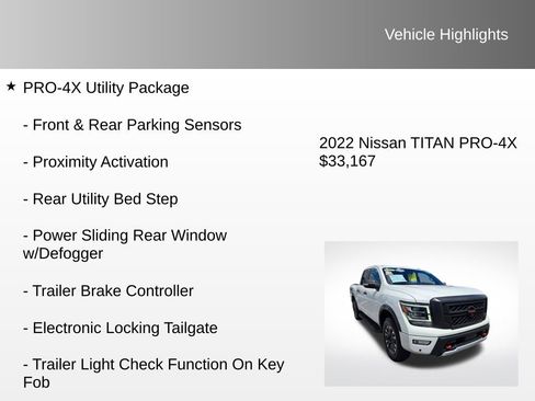 Used 2022 Nissan Titan PRO-4X w/ Pro-4x Convenience Package image 16