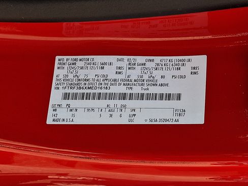 Certified 2021 Ford F350 XL w/ Power Equipment Group AWD/4WD image 25