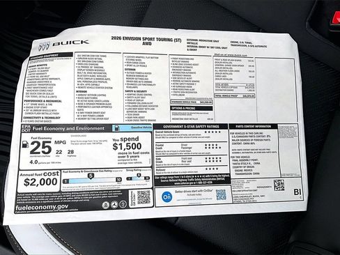 New 2026 Buick Envision Sport Touring image 12