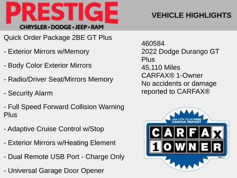 Used 2022 Dodge Durango GT RWD image 6
