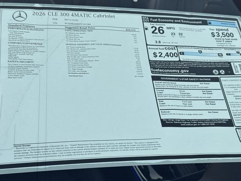 New 2026 Mercedes-Benz CLE 300 4MATIC Cabriolet image 29