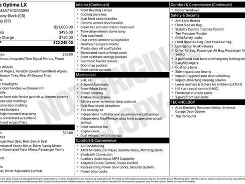Used 2012 Kia Optima LX image 9