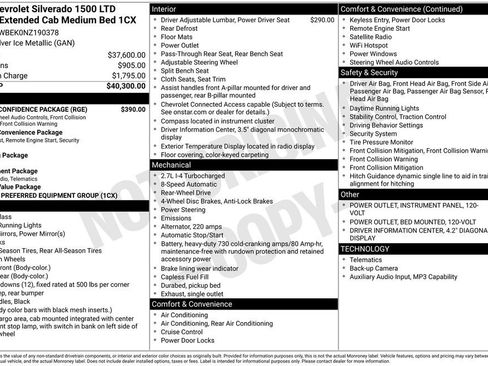 Used 2022 Chevrolet Silverado 1500 Custom w/ Safety Confidence Package RWD image 10