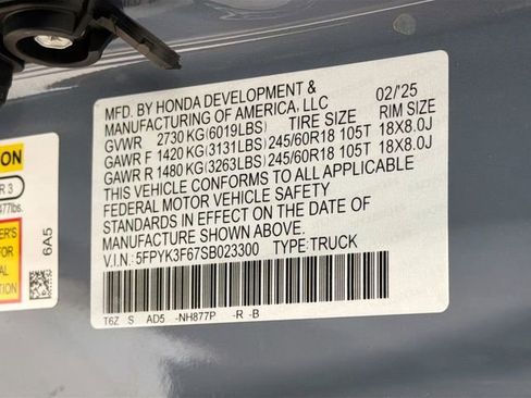 Used 2025 Honda Ridgeline TrailSport image 27