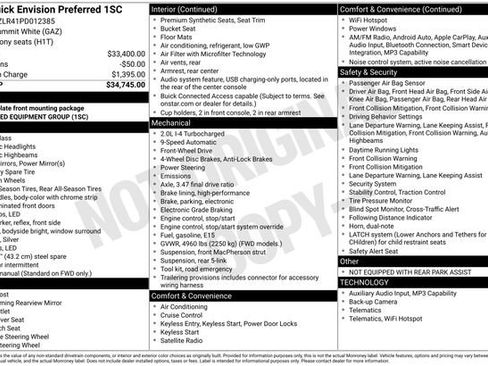 Certified 2023 Buick Envision Preferred image 29