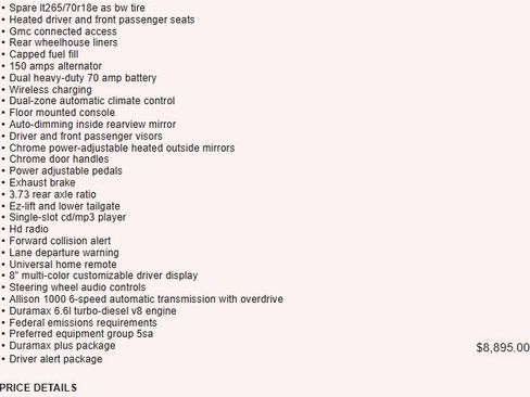 Used 2018 GMC Sierra 3500 Denali w/ Duramax Plus Package image 8