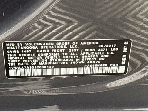 Used 2018 Volkswagen Passat 2.0T S FWD image 24