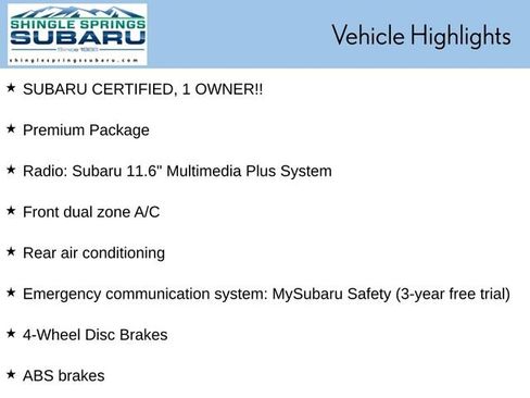Certified 2025 Subaru Ascent Premium AWD/4WD image 55