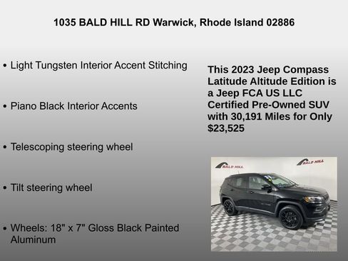 Certified 2023 Jeep Compass Altitude image 26