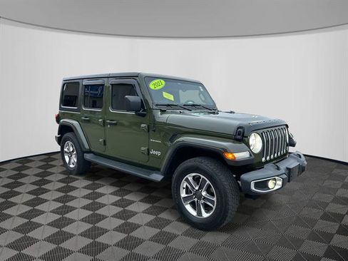 Used 2021 Jeep Wrangler Unlimited Sahara w/ LED Lighting Group image 3