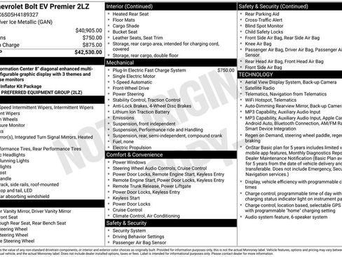 Used 2017 Chevrolet Bolt Premier FWD image 23