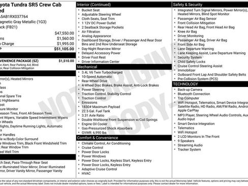 Used 2024 Toyota Tundra SR5 w/ SR5 Convenience Package RWD image 4