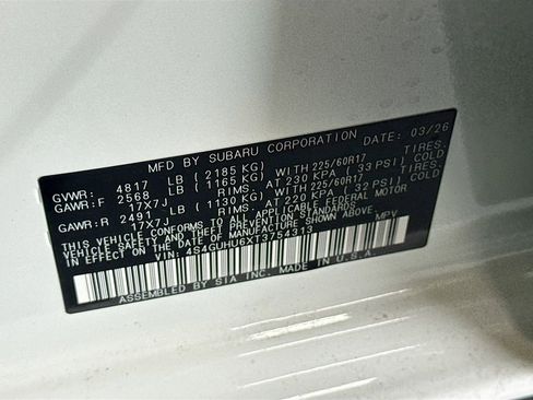 New 2026 Subaru Crosstrek 2.5i Wilderness image 33