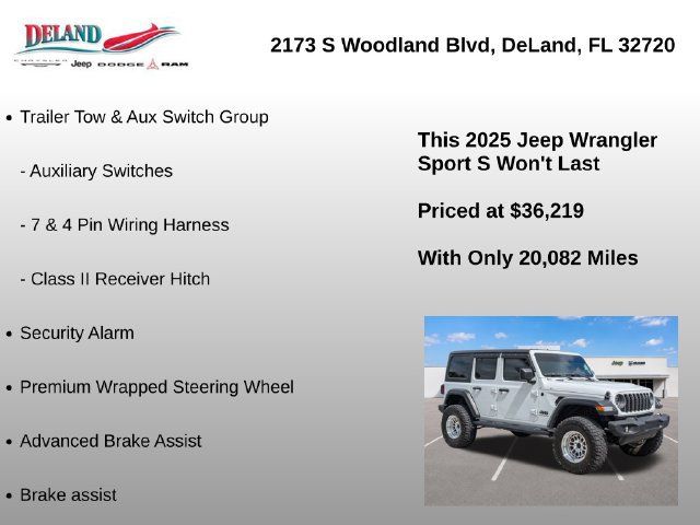 Used 2025 Jeep Wrangler Unlimited Sport AWD/4WD image 18