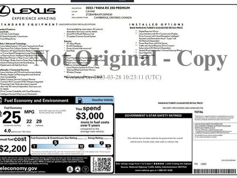 Used 2023 Lexus RX 350 Premium FWD image 3