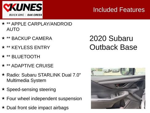 Used 2020 Subaru Outback AWD/4WD image 2