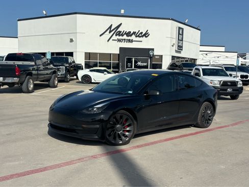 Used 2021 Tesla Model 3 Performance AWD/4WD image 1