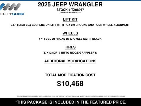 Used 2025 Jeep Wrangler Unlimited Rubicon AWD/4WD image 2