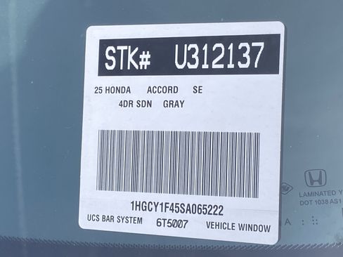 Used 2025 Honda Accord SE image 6