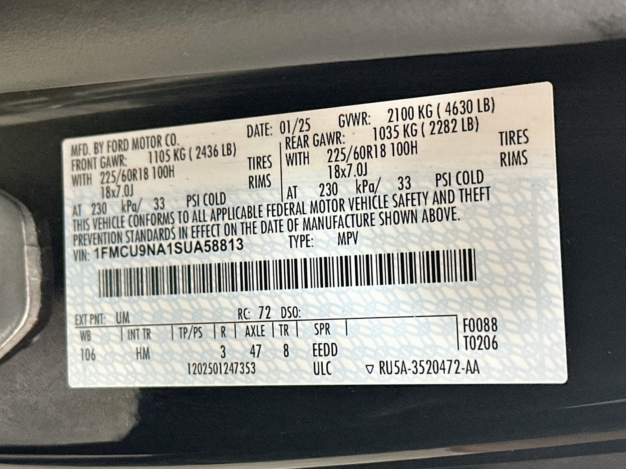 Used 2025 Ford Escape ST-Line Select AWD/4WD image 29