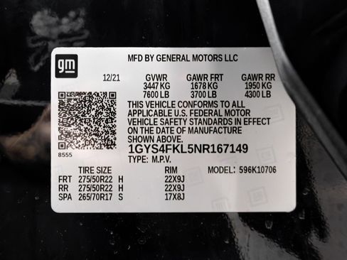 Used 2022 Cadillac Escalade Sport w/ Touring Package image 76