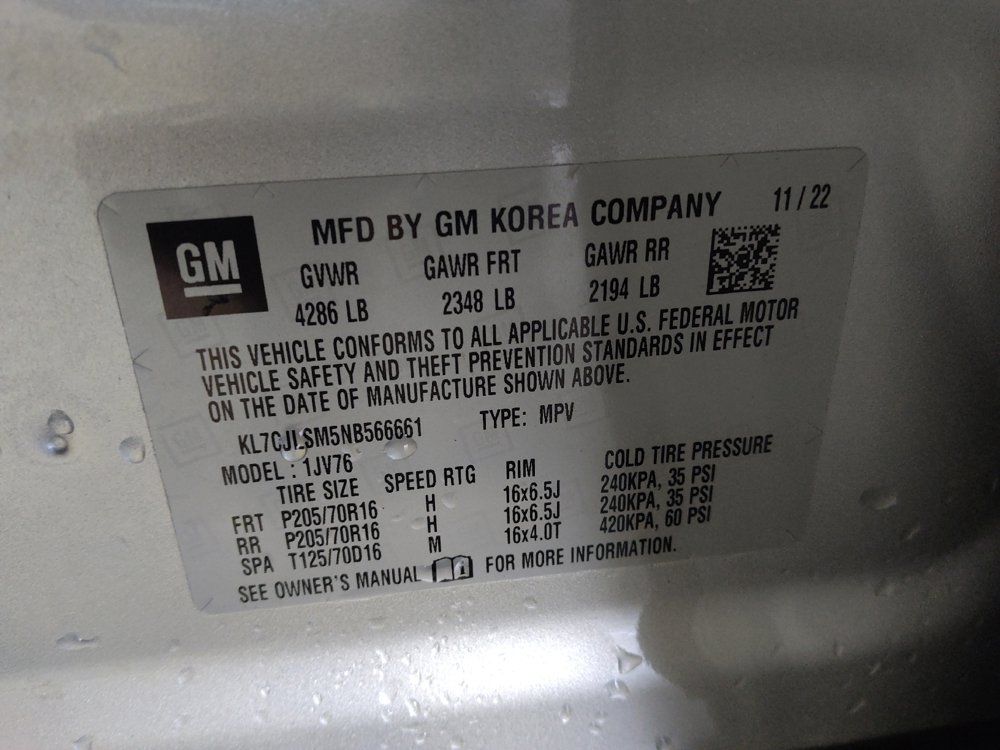Used 2022 Chevrolet Trax LT w/ LT Convenience Package FWD image 33