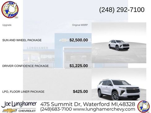 New 2026 Chevrolet Traverse LT w/ Sun and Wheel Package AWD/4WD image 8