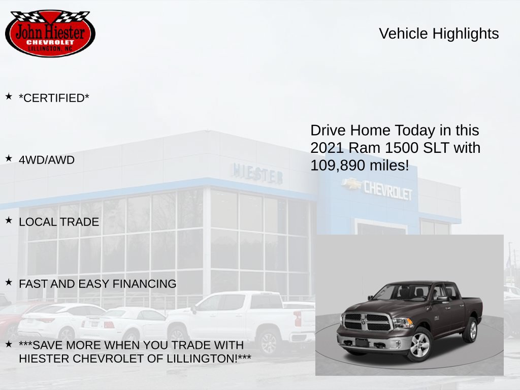 Used 2021 RAM 1500 Classic SLT AWD/4WD image 3