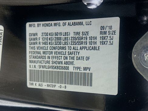 Used 2019 Honda Odyssey Elite image 9