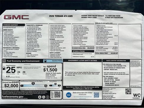 New 2026 GMC Terrain AT4 w/ Convenience Package III image 21