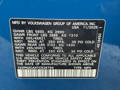 New 2026 Volkswagen Atlas SEL Premium R-Line AWD/4WD image 19