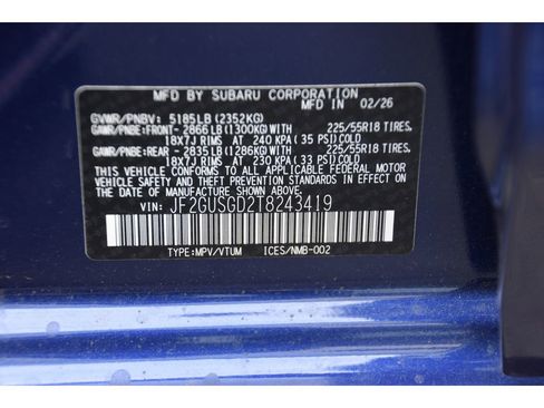 New 2026 Subaru Crosstrek 2.5i Sport AWD/4WD image 25
