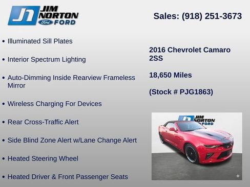 Used 2016 Chevrolet Camaro SS RWD image 16