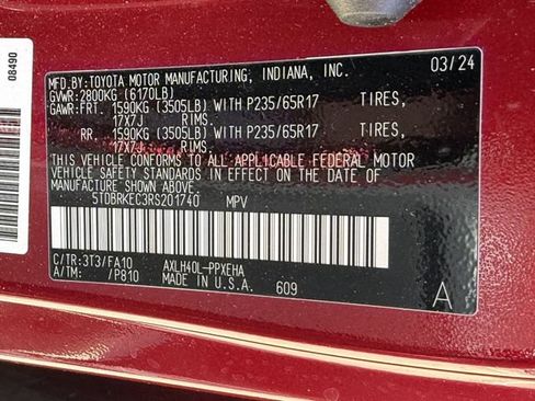 Used 2024 Toyota Sienna LE w/ LE Plus Package FWD image 28