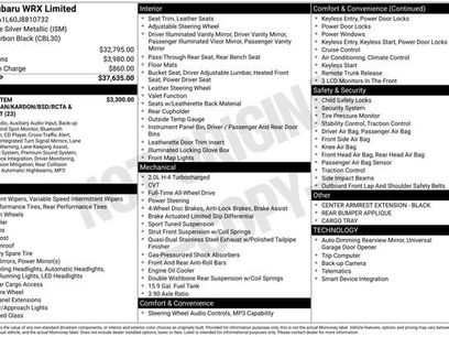 Used 2018 Subaru WRX Limited