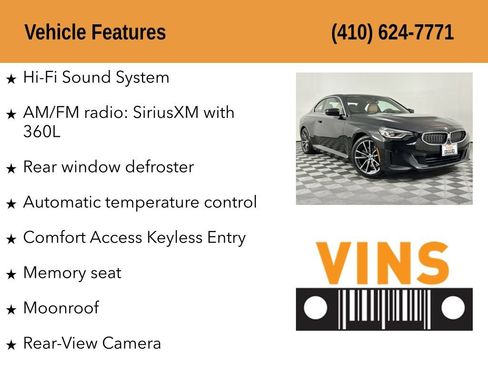 Used 2022 BMW 230i Coupe w/ Premium Package 2 RWD image 5