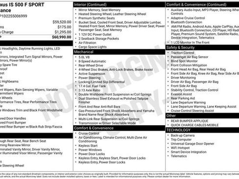 Used 2025 Lexus IS 500 image 29